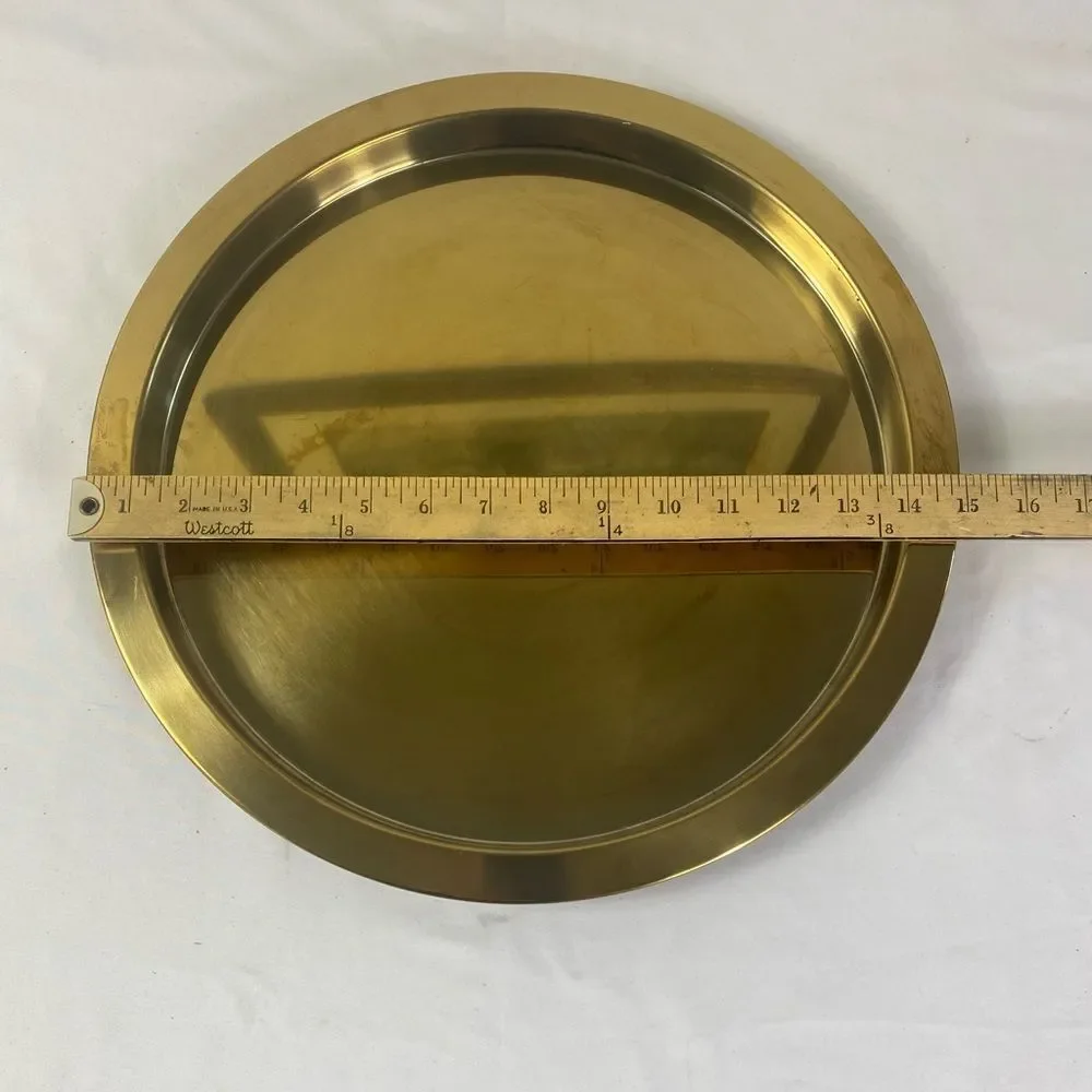 Elegant Gold Ikea round serving tray